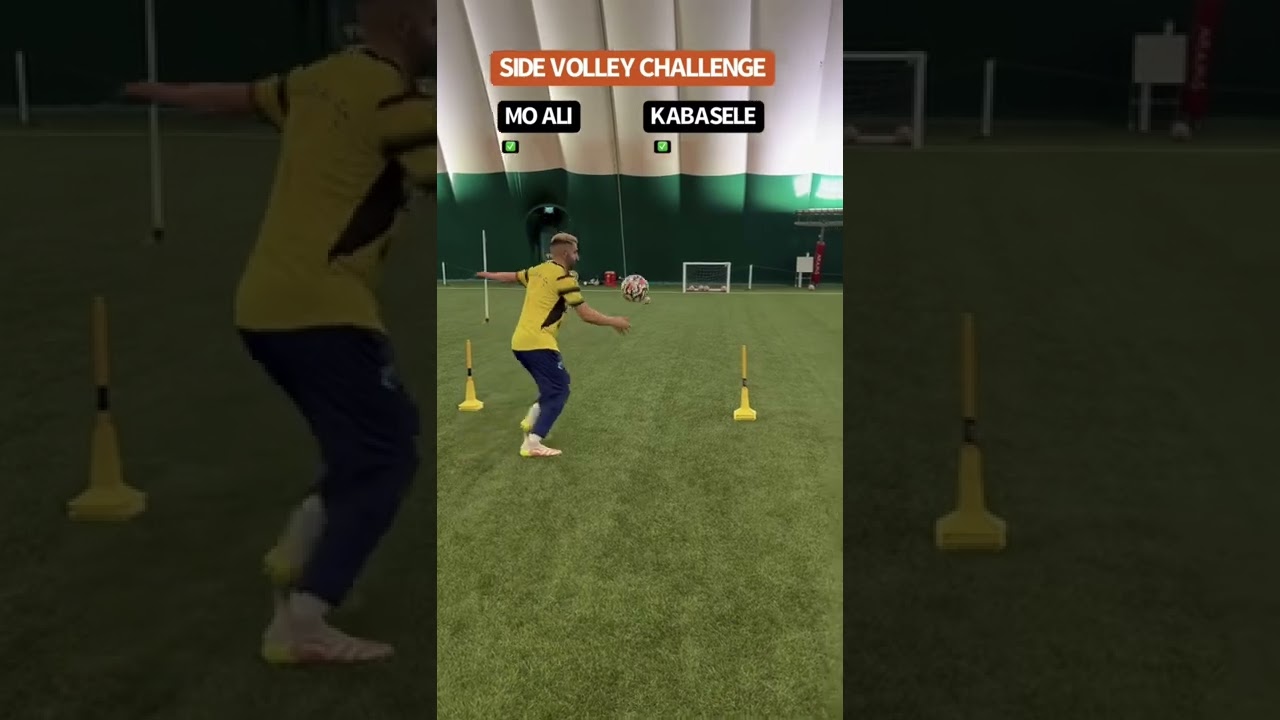 Side volley challenge with premier league player Win Big Sports