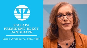 2019 APA President-elect Candidate: Susan Whitbourne, PhD