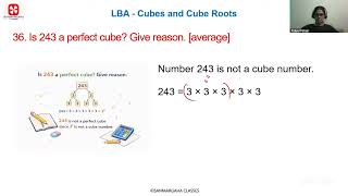 LBA   8th   Maths   Cubes and Cube Roots   Qno 36