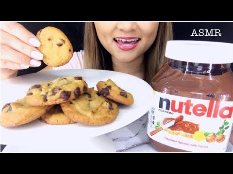 ASMR NUTELLA CHOCOLATE CHIP COOKIES // NO TALKING