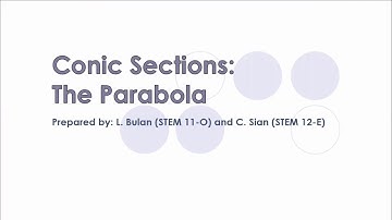 Liceo Math Club - Analytic Geometry - Conic Sections: Parabola - LMC #31