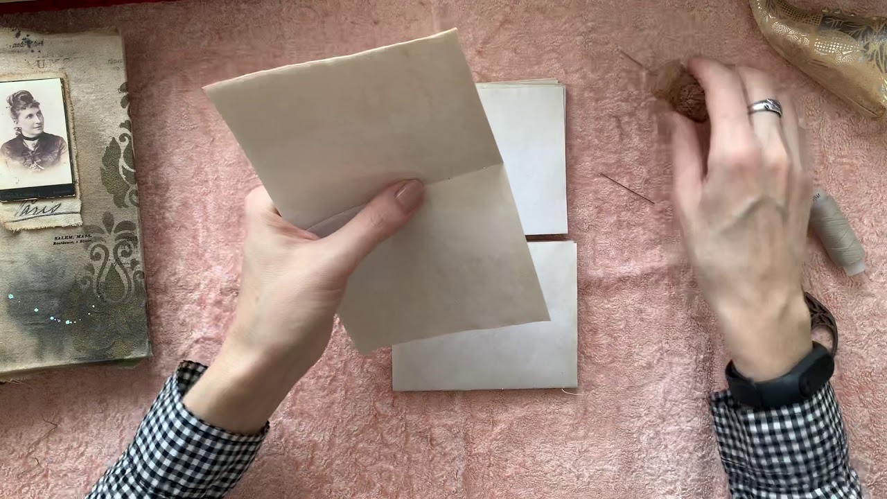 Сшиваем блок. Коптский переплет. - YouTube