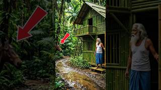 I Built a Secret Bamboo Treehouse EP 22 | Beautiful Handmade Bamboo Craft #bamboohouse #short