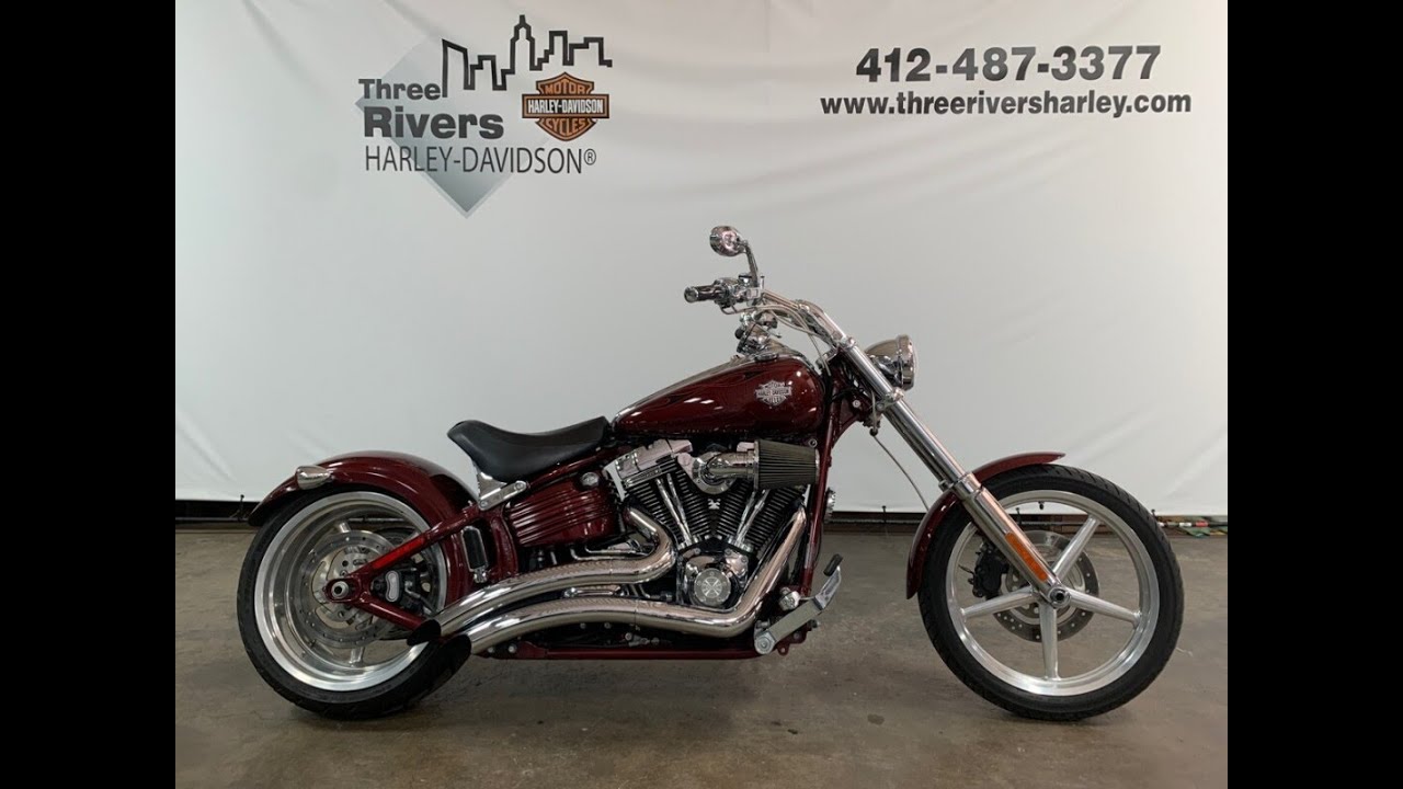 2009 Harley-Davidson Softail Rocker C Crimson Deluxe w/110ci Kit - YouTube