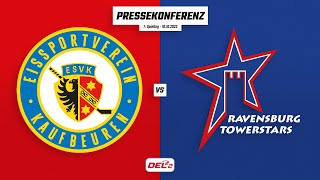 Pressekonferenz 7. Spieltag | ESV Kaufbeuren - Ravensburg Towerstars