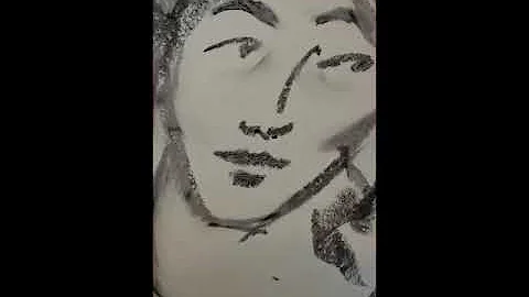 Eileen McGoldrick, Artist - Drawing with Shoe Poli...
