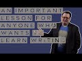 An important lesson for anyone who wants to learn writing  brandon sanderson