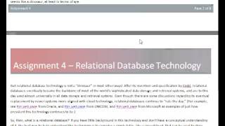 Relational Database Assignment 4 EME6426