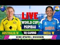 Last 10 Overs IND W v AUS Live Score