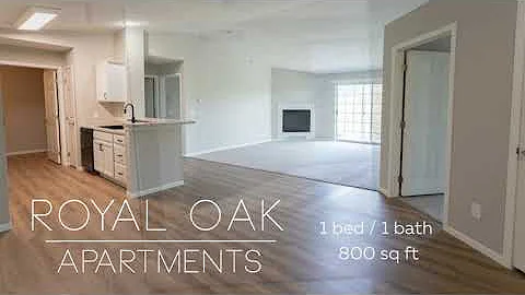 Royal Oak Apartments - 1 bed  1 bath  -  800 sq feet