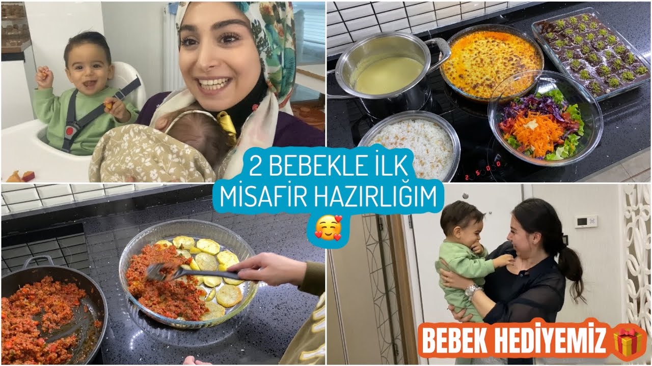 2 BEBEKLE İLK MİSAFİRİM ???? HAZIRLIKLARIM, ALMANYA’DAN ARKADAŞIM GELDİ, BEBEK HEDİYEMİZ