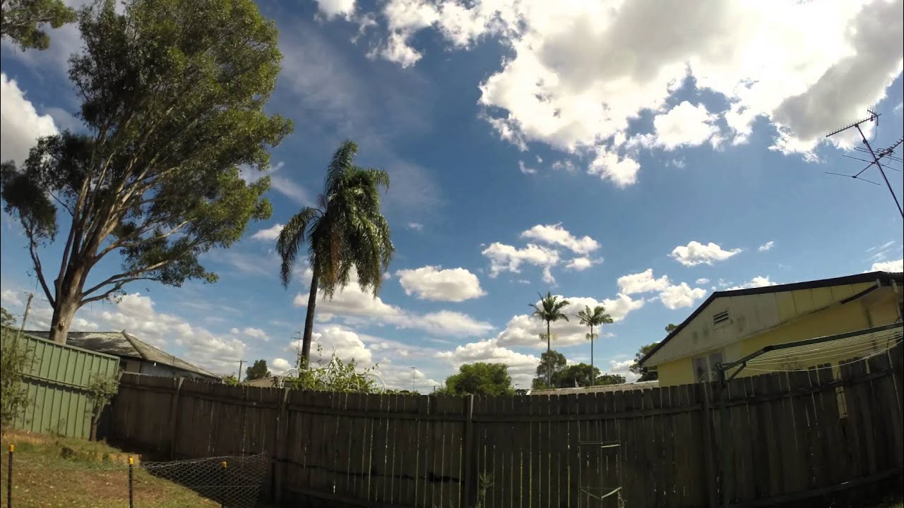 Time lapse of a partly cloudy day - YouTube