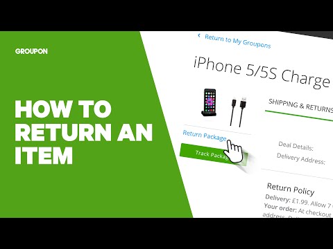How to Return an Item with Groupon