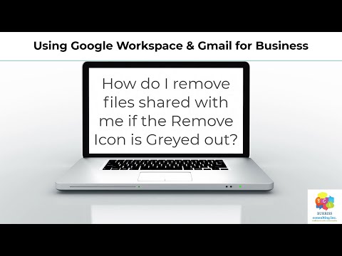 How do I remove Google Drive files shared with me if the Remove Icon is Greyed out? (OLD Answer)