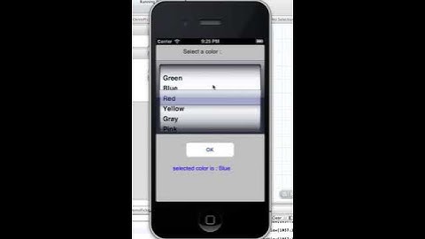 UIPickerView IOS Example