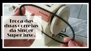 Troca das correias Singer Super Luxo 1996/Maria Condessa
