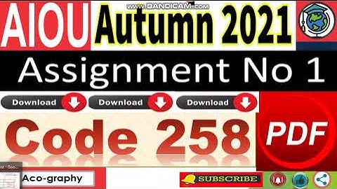 AIOU Code 258 Solved Assignment No.1 Autumn 2021 | General Home Economics |Level: Matric | ⏩Download