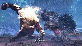 【MHWI】ラージャン VS 悉くを殲ぼすネルギガンテ（縄張り争い）/ Rajang VS Ruiner Nergigante Turf War