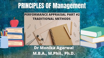 Performance Appraisal Part # 2 | Traditional Method of Performance Appraisal | BBA | MBA | B.COM |