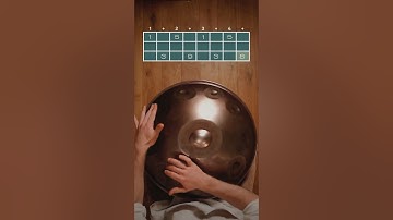 A Simple Pattern 💛 #handpan #tutorial #simplepattern