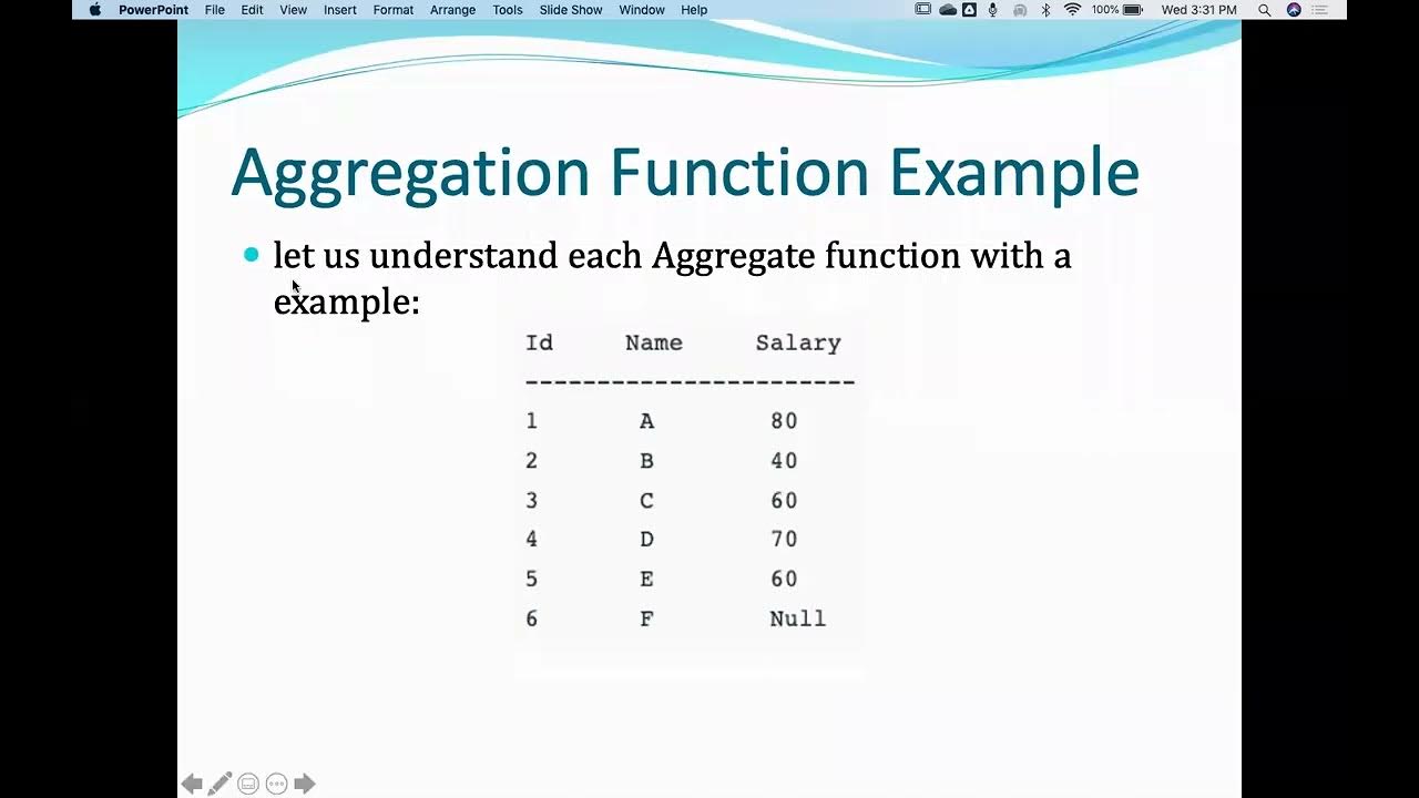 SQL Aggregation Function | SQL Example Queries | Lecture - 62 - YouTube