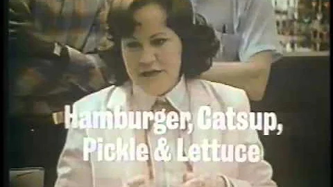 Dave Thomas & Edie McClurg 1981 Wendy's Commercial