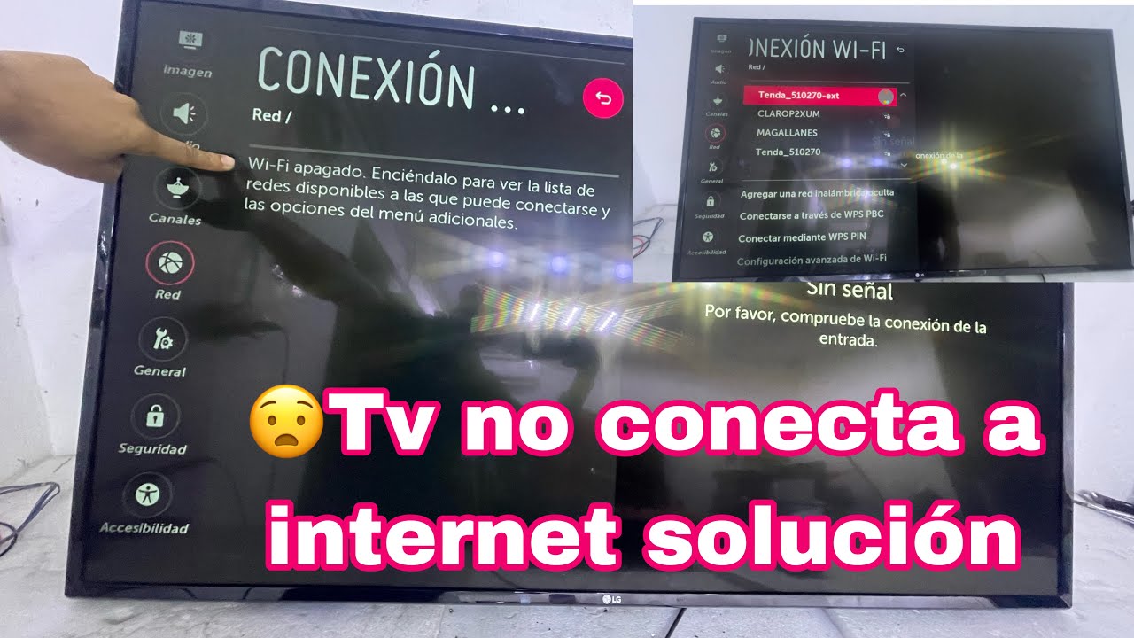 Tv no conecta a wiFi SOLUCION en 5 segundo YouTube