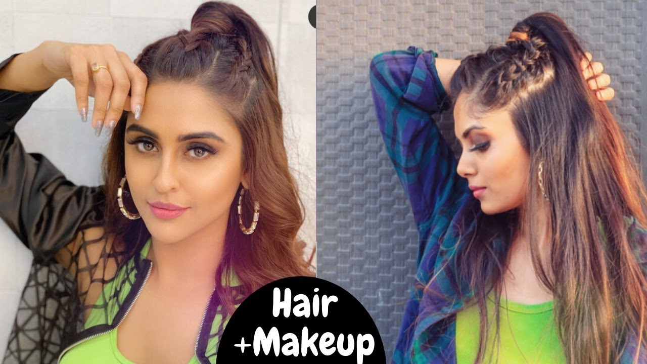 Hairstyle Glam Makeup Look Krystle D Souza Inspired Hair Makeup Youtube