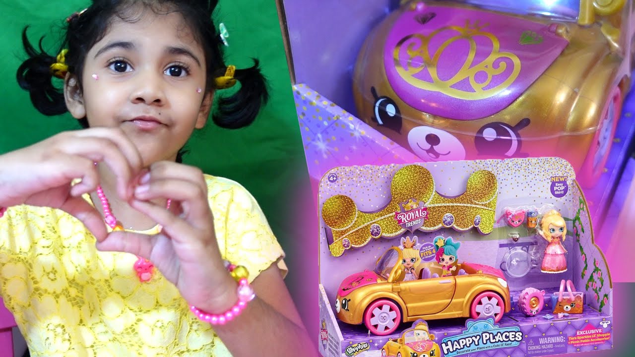 Unboxing Very Cute Shopkins Happy Places Royal Convertible
