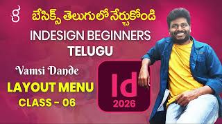 Adobe InDesign 2026 Telugu Beginner to Advance Class 6 | Graphic Design Tutorial by Vamsi Dande