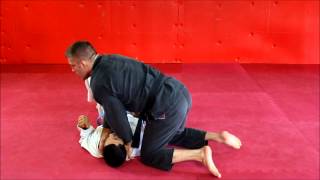 Baseball Bat Choke (Spin Choke) From Knee on Belly - Learn to Grapple