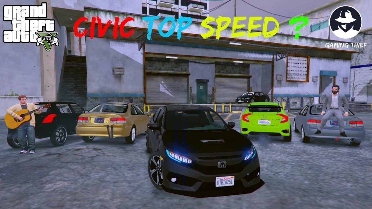 GTA 5 : MICHAEL'S CIVIC X TOP SPEED | GTA 5 GAMEPLAY - YouTube