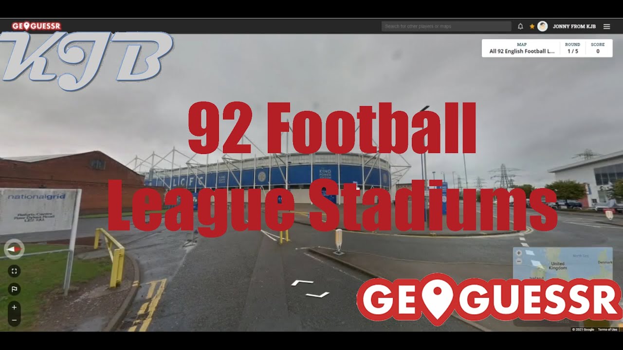 92 FOOTBALL LEAGUE TEAMS STADIUMS GEOGUESSR YouTube