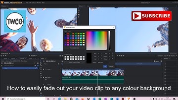 How to fade out your video clip to a plain colour background in Hitfilm Express