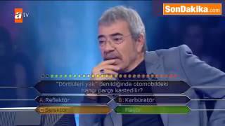 Kim milyoner olmak ister  yarışmacı selçuk yönteme küfrediyor.