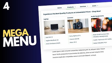 Design A Responsive Mega Menu Using HTML, CSS and JavaScript (Part 4)