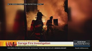 Garage fire under investigation in El Dorado County