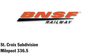 BNSF St. Croix Subdivision Defect Detector Milepost 336.5