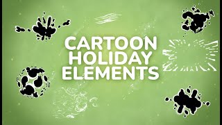Famous Cartoon Holiday Elements | Green Screen Pack Wealth