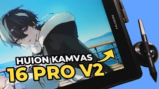 Trying The New Huion Kamvas Pro 16 V2