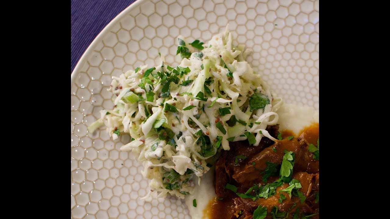 Keto Cauliflower Mash & Zesty Cabbage Slaw Keto Recipe YouTube