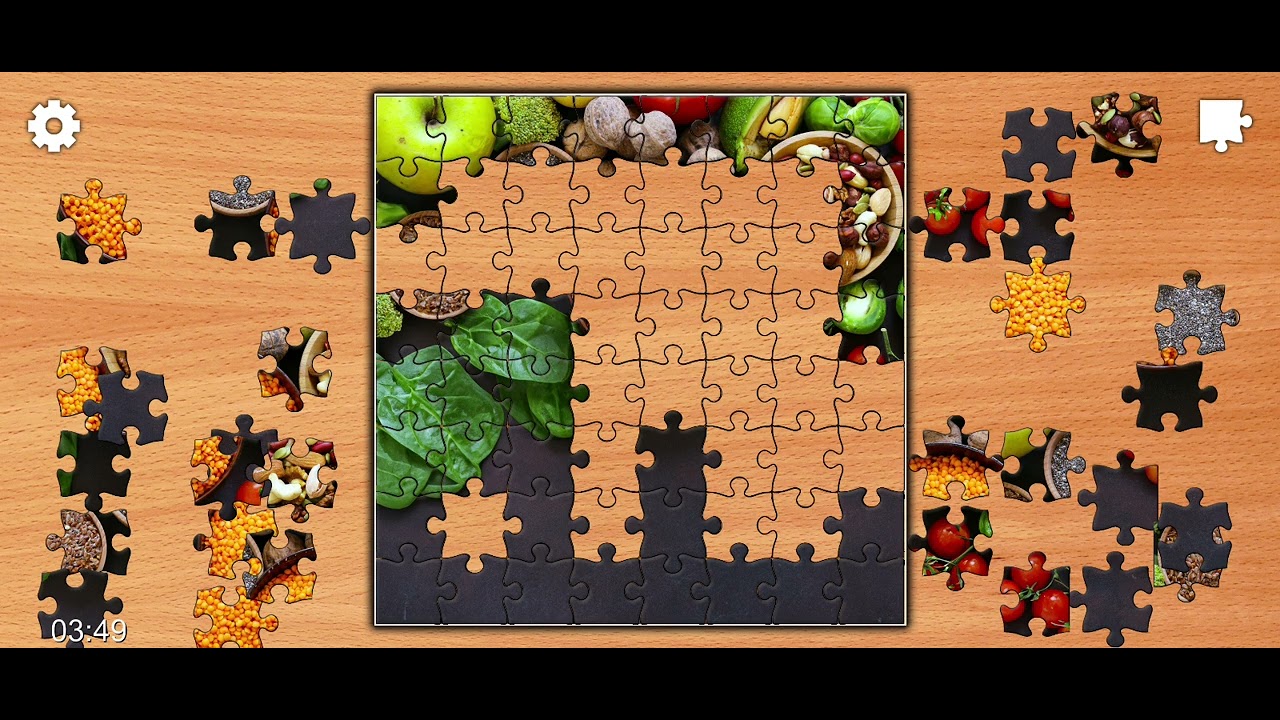 Jigsaw Puzzle Colourful Vegetables And Seeds Clue 🧩🗝️🌶️🍅🍈🥕@Puzzlegameiq123##