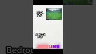 PVP JAVA VS BEDROCK #minecraft #memes #meme #viral #viraliza #shortsfeed #shorts #roblox #games #fyp