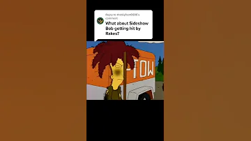 Sideshow bob getting hit #shorts #simpsons #funny #comedy #homersimpson