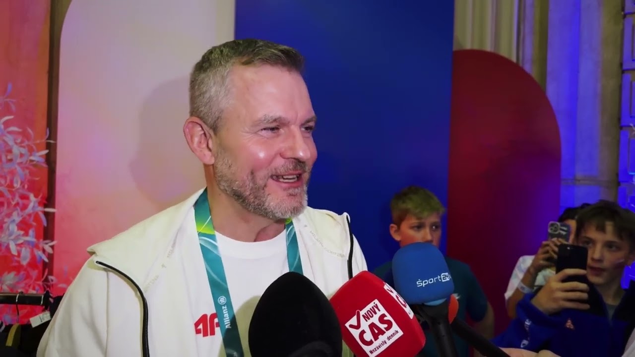 Brífing pri príchode na Slovenský deň v Slovenskom olympijskom dome