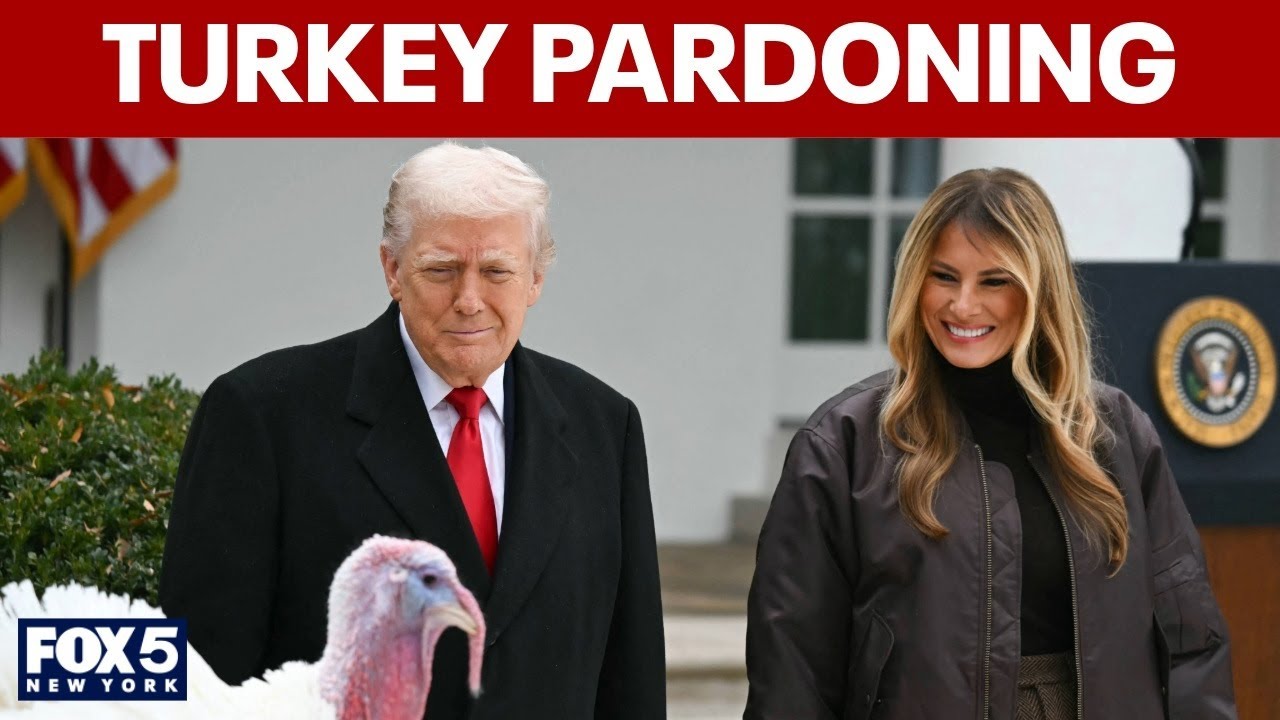 FULL: Trump pardons Thanksgiving turkeys