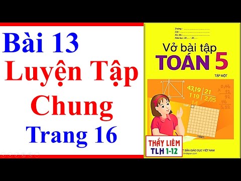 Video Vở Bài Tập Toán Lớp 5 Bài 13 | Luyện Tập Chung | Trang... - YouTube
