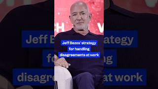 Jeff Bezos has a strategy for handling disagreements at work. Here's how it works. #careeradvice