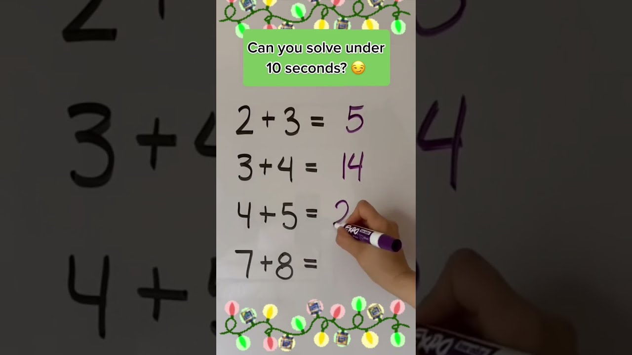 Can You Solve Under 10 Seconds Silentmath Challenge