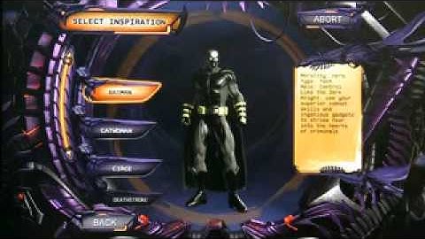 DC Universe Online Character Creation